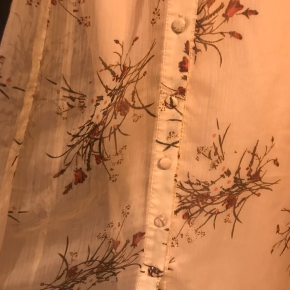 Charlotte Printed Chiffon Dress in Apricot - Picture 6 of 7